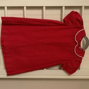 COPY - Southern sunshine kids vintage style red and pink polka dot dress 4T